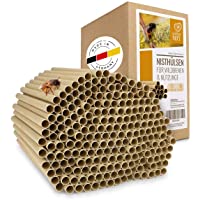 Los mejores  - wildtier Herz | 200 Nisthülsen mit Ø 8mm für Wildbienen - 100% ökologische Pappröhrchen für Insektenhotel- Niströhren…
